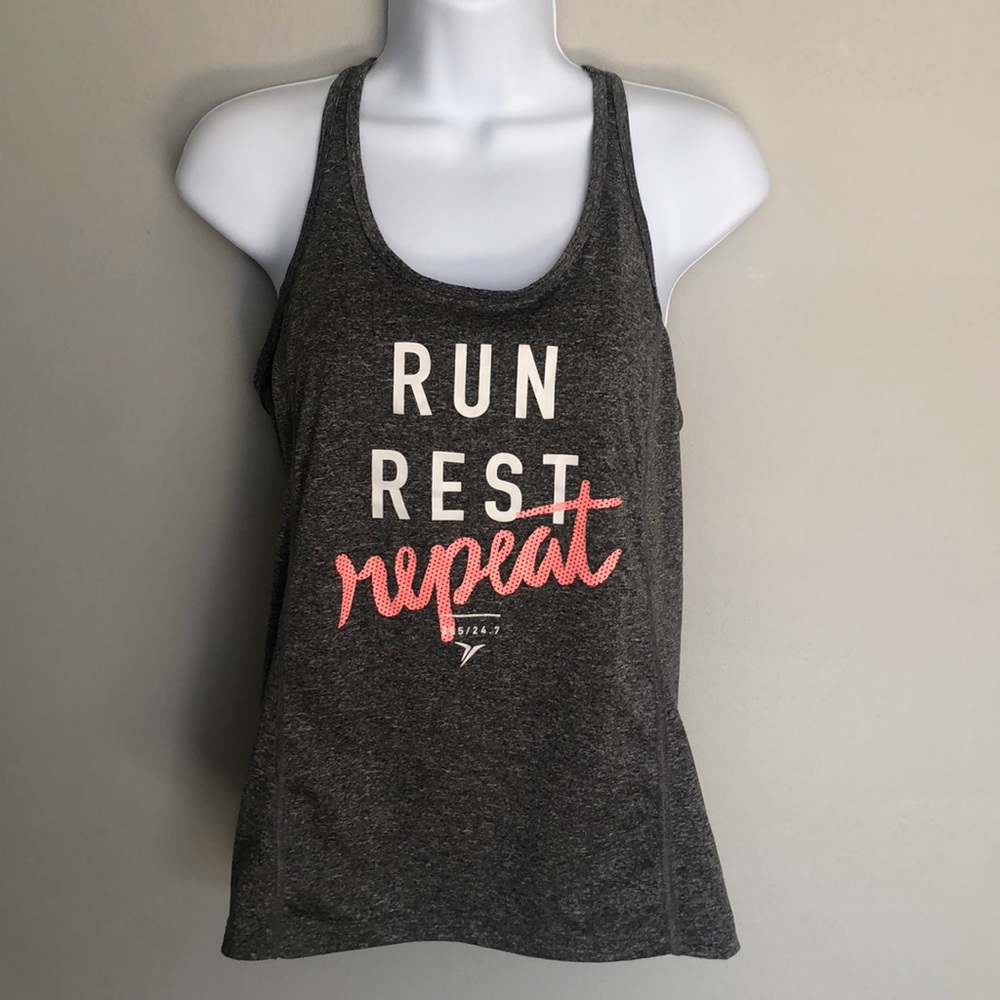 Old Navy Go-Dry Gray Active wear T-Back Top Wm’s S